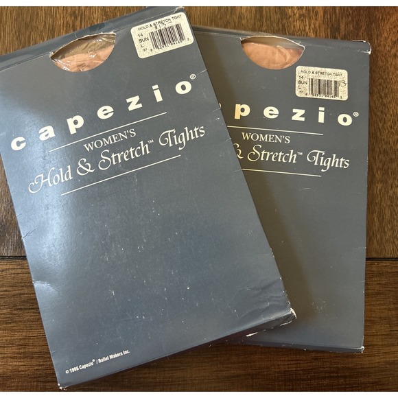 Capezio Accessories - Vintage Capezio Hold And Stretch Tan Tights Large (2 Pair)